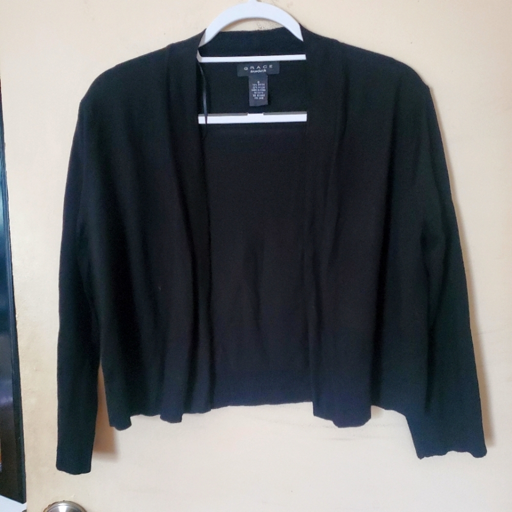 Black cardigan